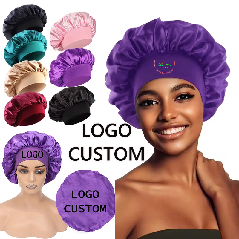 Hair Care Logo - Шелковые шапочки для ухода за волосами