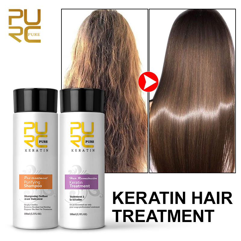 Hair Care Keratin Treatment - PURC Бразильский кератиновый уход для вьющихся