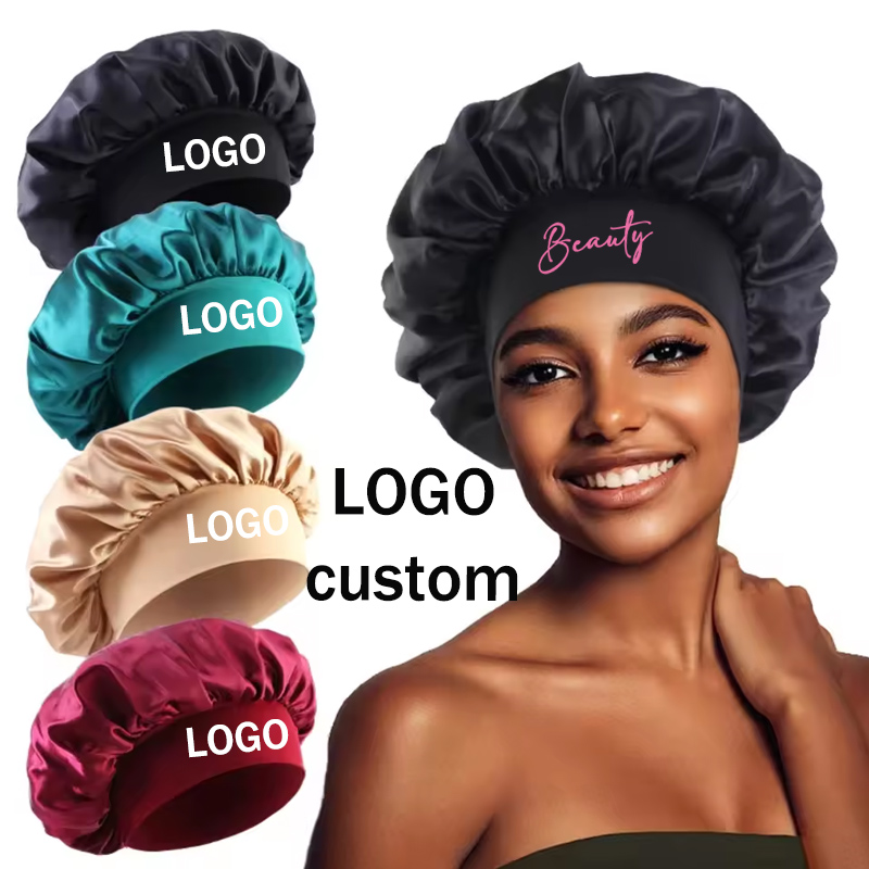 Hair Care Logo - Шелковая шапочка для ухода за волосами