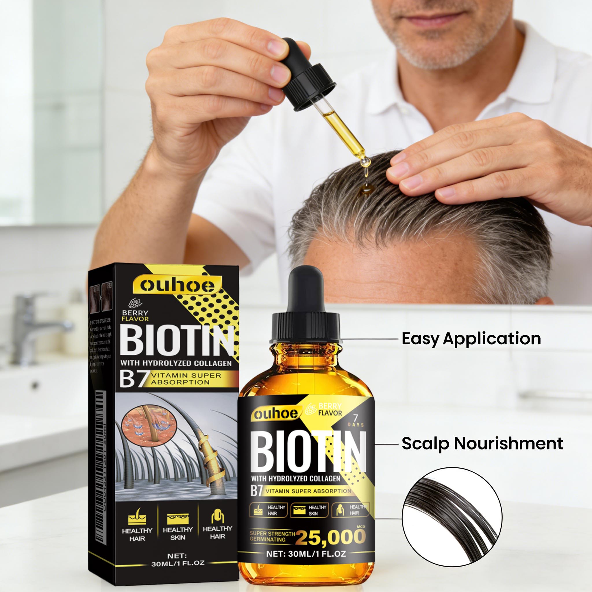 Биотиновое масло для волос, ко – обзор и цена Hair Care Collagen
