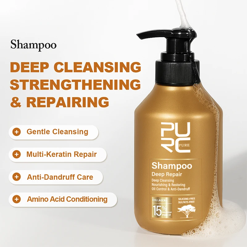 PURC Марокко Шампунь с арганов – обзор и цена Hair Care Collagen