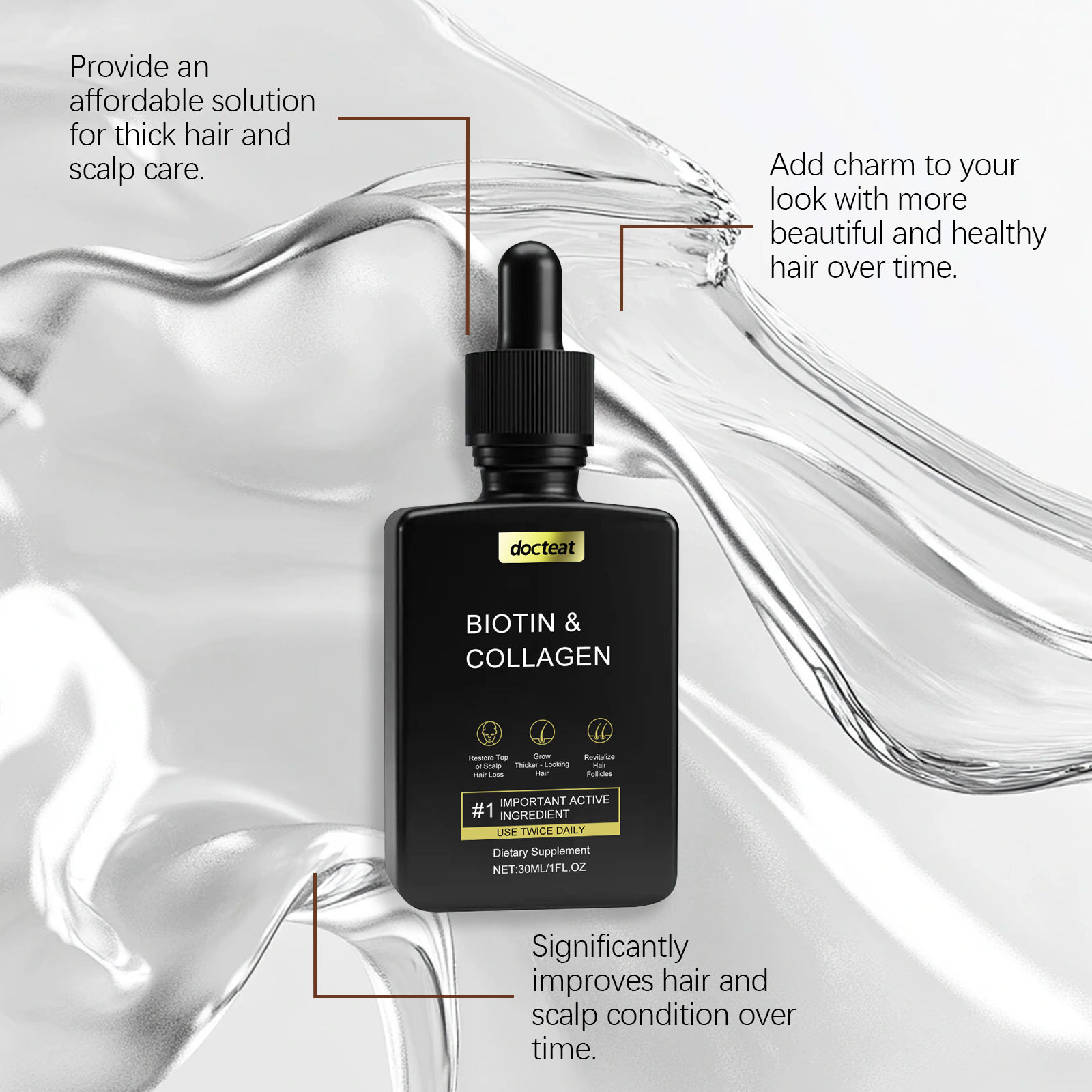 Коллагеновые капли для роста в – обзор и цена Hair Care Collagen
